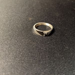 Silver "1" Ring